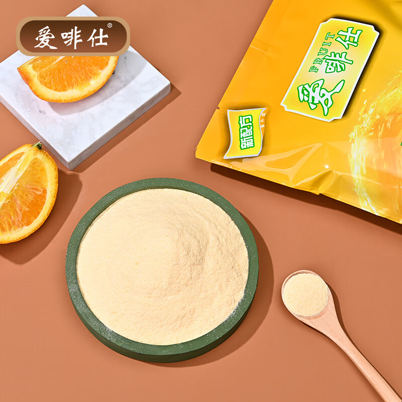 Aifeishi 1kg Guozhen Juice Orange Juice Powder Drink Sour Plum Lemon Powder Instant Buffet Orange Powder Solid Drink Bag Blueberry Flavor 1kg/bag