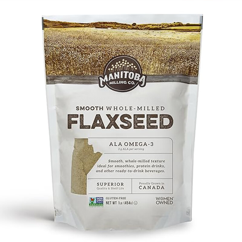 MANITOBA MILLING CO. Canada imports high-end golden flaxseed powder cooked powder fully ground fine powder 454g sugar-free gluten-free ready-to-eat meal replacement