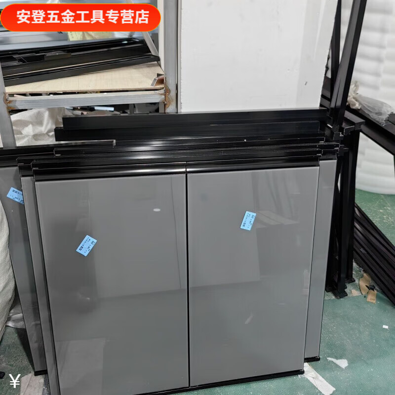 Vinoa country rental house crystal steel door framed door without drilling installation hinge door kitchen cabinet door kitchen cabinet door framed door (glue installation) Do not return here to contact customer service to communicate with customer service