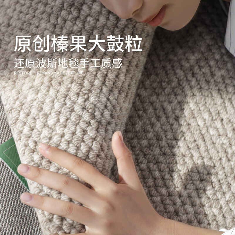 Saibo Mansion comes standard with stain-resistant New Zealand wool carpet for the living room, high-end light luxury, mid-century style Qingshan Meisu 2 3M