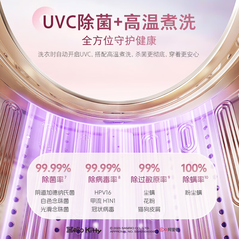 Stone Mini Washing and Drying Machine Q1 Hello Kitty Limited Edition Subsidy 1.1kg Fully Automatic Underwear Drum Washing Machine XQGH011RR330