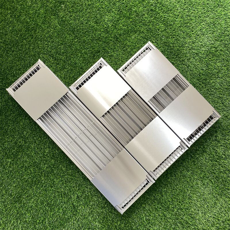 Thickened stainless steel barbecue grill barbecue rack outdoor portable folding barbecue grill household charcoal barbecue meat stove A5 thickened stainless steel stove