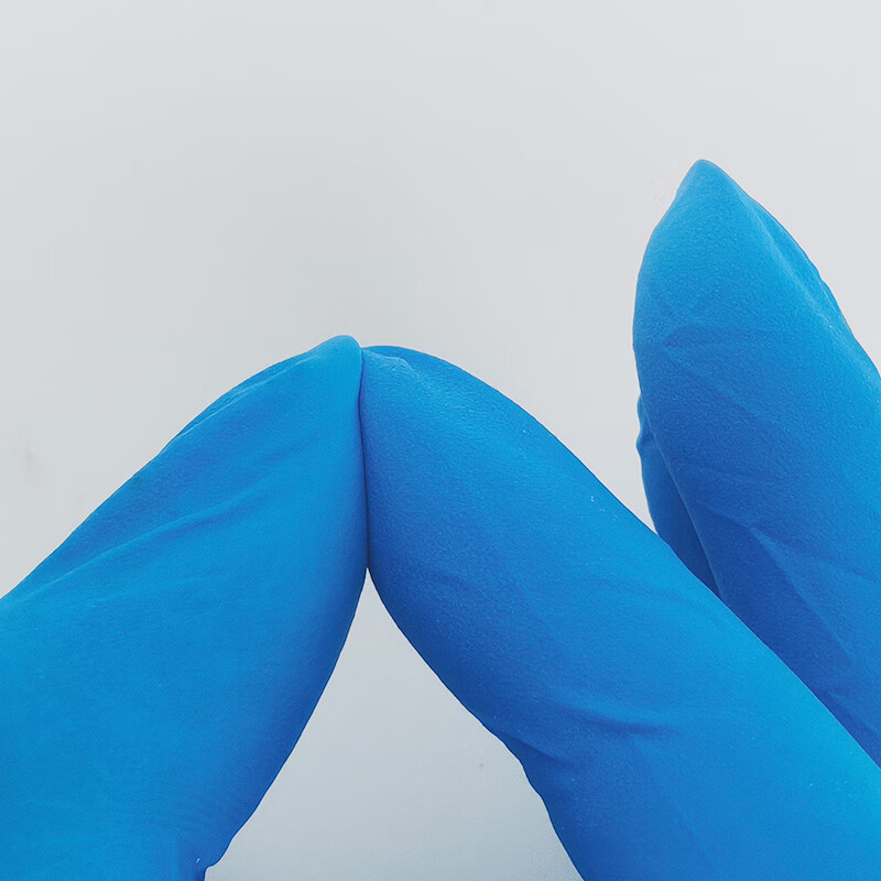 Dr. Lao disposable nitrile gloves housework protective gloves cleaning labor insurance catering dishwashing experiment thick and durable blue 100 pieces L