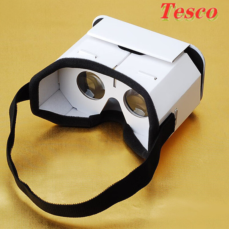 TescoDIY google cardboard 3D VR head-mounted mobile phone virtual game Google VR cardboard box glasses case first-generation cowhide high-end version 6 inches or less