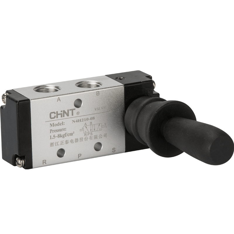 Chint pneumatic switch manual valve 4h210-08 air valve hand turn valve manual reversing valve hand plate valve 3H310-10 4h210-08+10mm connector