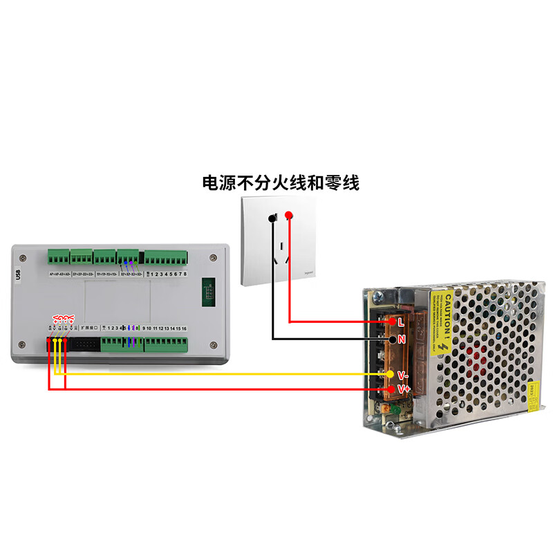 Yue Changsheng stepper/servo motor programmable motion controller single/double/three/four-axis linkage PLC integrated forward and reverse single-axis PC66-10 with programming