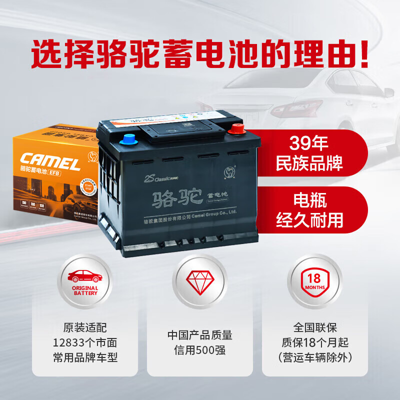 CAMEL car battery Classic L2350 (570) Eado plus/CS75 trade-in