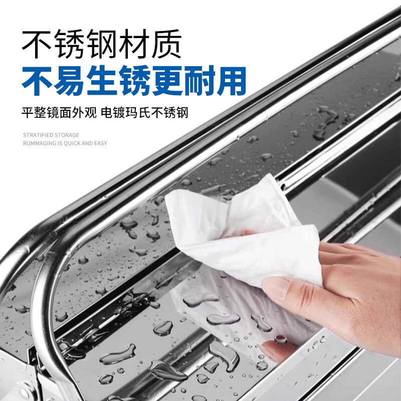 Chint tool box storage box stainless steel full set of household hardware large capacity extra large multi-functional industrial grade three-layer folding flagship extra large stainless steel three-layer thickened dump box