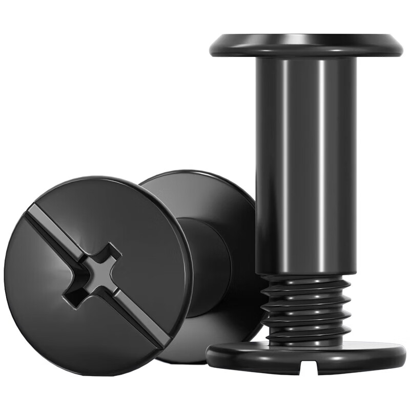 Tianzhuo Hardware black 304 stainless steel mother-in-law rivet locking screw nut photo album ledger book recipe nail docking M3M4M5 M4*4 10 sets