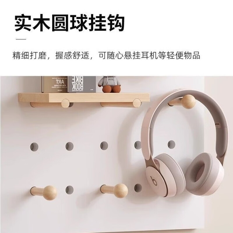 Vinoa solid wood matchstick wall hook round 15mm wooden stick round head wooden stick hole board accessories hole laminate Japanese style matchstick diameter 15mm * length 95mm (5 pieces)