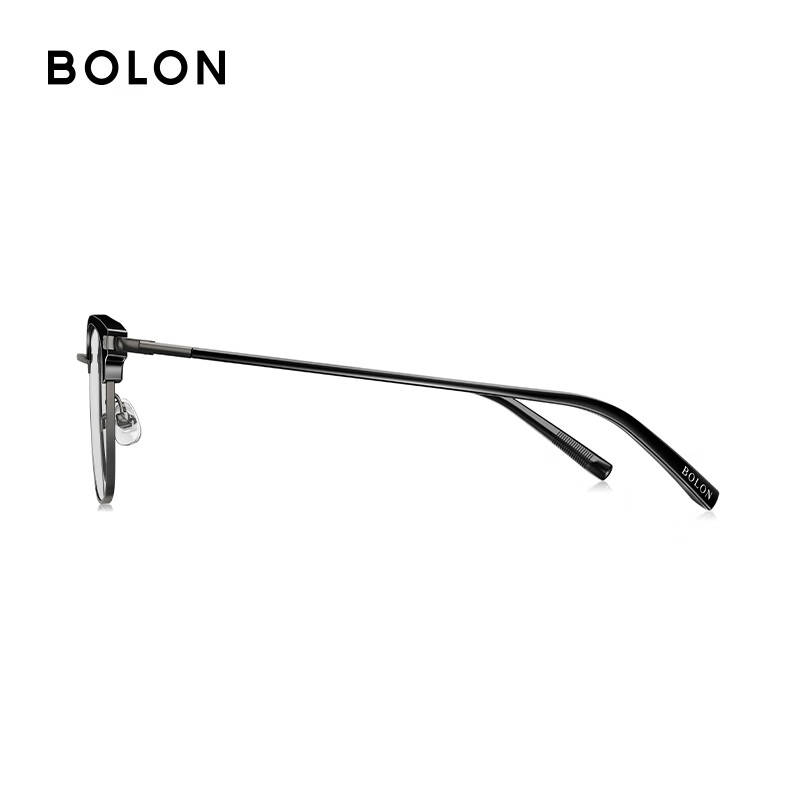 BOLON Tyrannosaurus glasses classic best-seller myopia glasses frame light business eyebrow frame optical mirror men's and women's BJ6105 B10-dark gun/bright black single frame