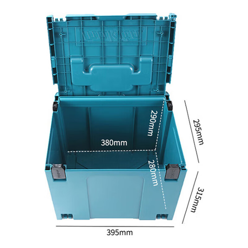 Makita (MAKITA) tool box combination box large car storage box tool box plastic carrying box No. 4 quick connection box 199855-9