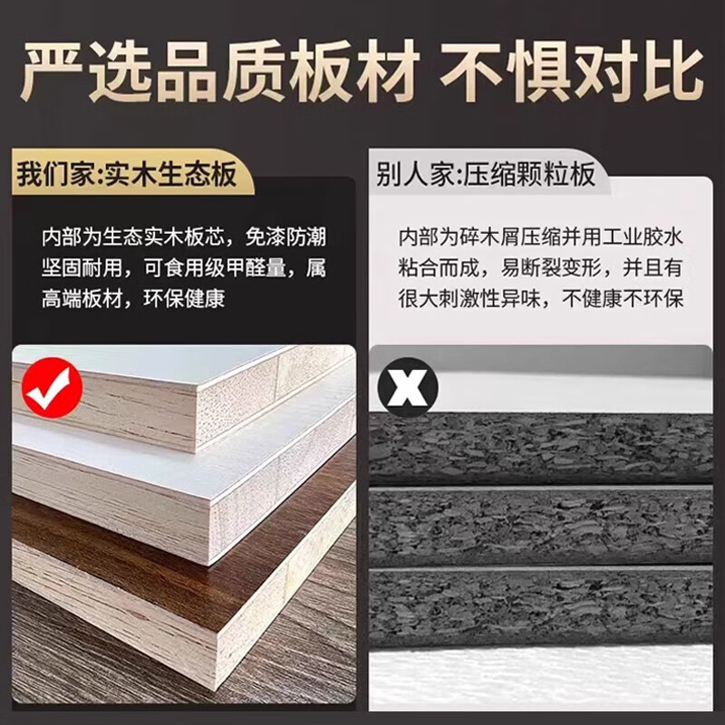 Haoxuan solid wood wardrobe home bedroom sliding door 2025 ecological board cabinet rental hanging wardrobe Chiyang gray 1.6m three-door main cabinet 60cm deep solid wood