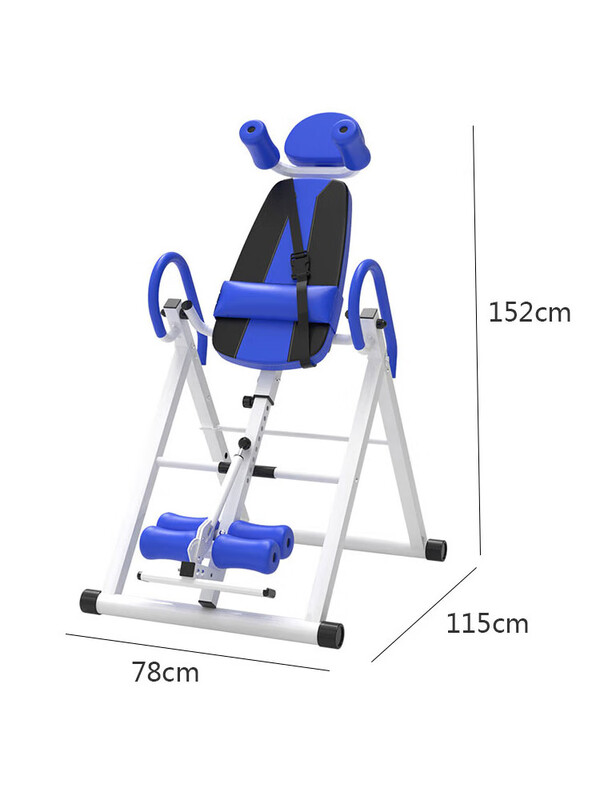 Fun inversion machine, home fitness inversion device, upside down stretching and traction aid, yoga exercise abdominal tightening and hanging artifact, upgraded flagship model, red/black, inverted pull-up