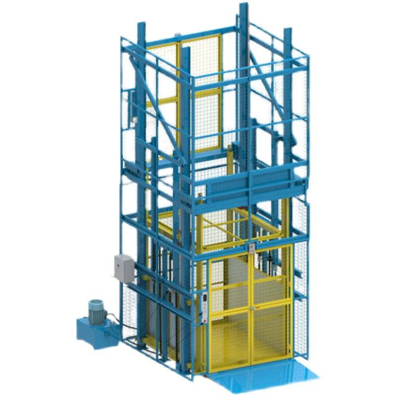 Foshan Shuanglang Hydraulic Lift Freight Elevator Lift Platform Elevator Warehouse Factory Customized Package Installation Simple Freight Elevator Freight Elevator Customization Consultation Customer Service
