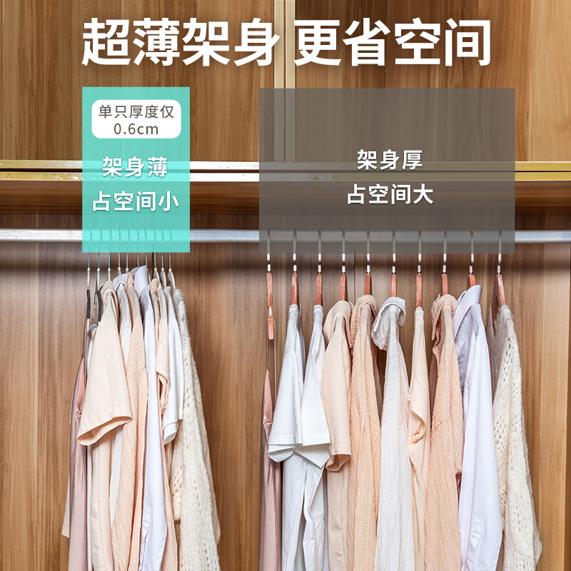 JEKO&JEKO wide-shoulder clothes hanger, non-slip, traceless clothes drying rack, clothes rack, clothes hanger, white gray, 20 pieces