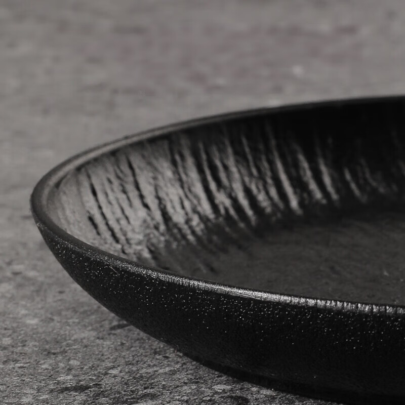 Kitchen Craftsman (TREEJACK) slate texture bone spitting dish household dining table garbage plate fruit snack plate high-end spitting bone disc dish