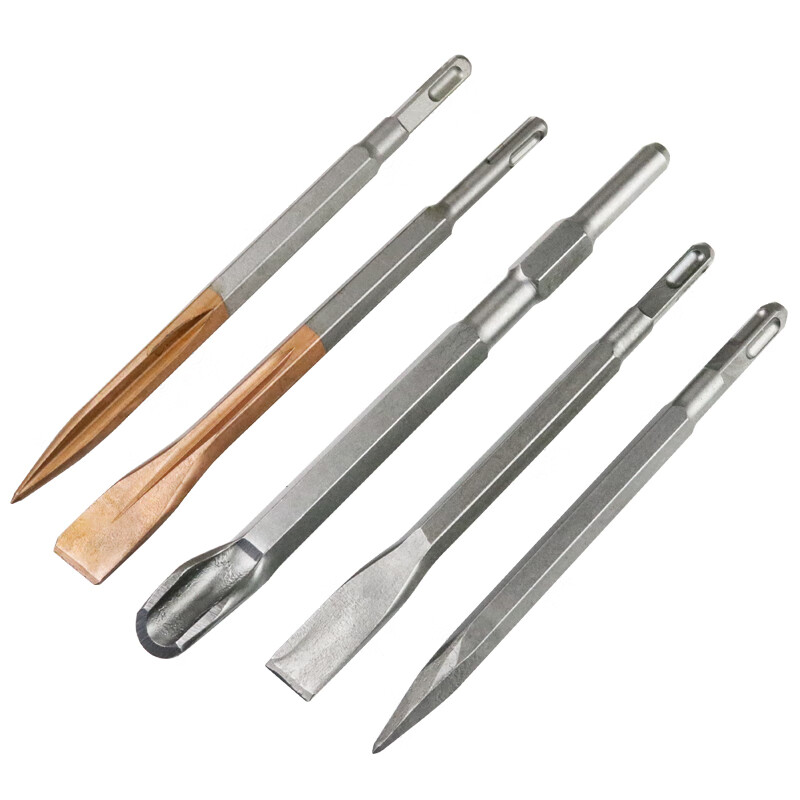 Yanran electric hammer impact drill electric pick chisel pointed flat square handle four-pit round hexagonal handle concrete slotted wall pick through the wall square handle 14*230 (flat chisel) no specifications