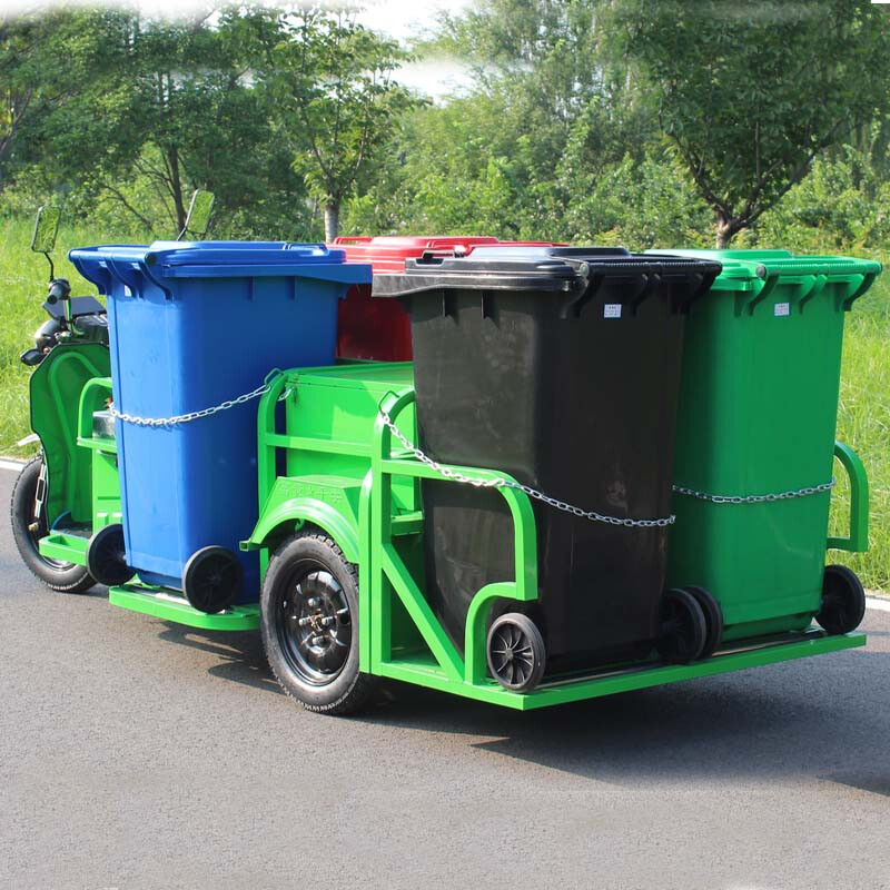 Zhongxiangyun electric cleaning vehicle new energy cleaning vehicle sanitation vehicle 4-barrel garbage transfer vehicle cleaning equipment 4-barrel chain sanitation vehicle