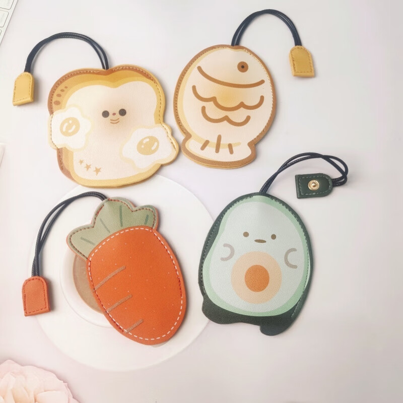 Yunluo key pull-out cartoon electric car large capacity creative key bag car universal cute open yellow toast key bag