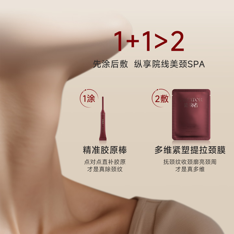 Creator Red Camellia Soft Mask Neck Mask Set 14 times Firming Anti-wrinkle Brightening Neck Lines Diminishing Neck Lines Gift Box New Year’s Goods