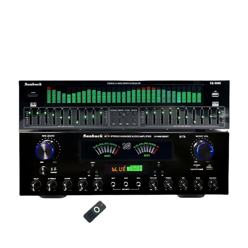 Shanyu Shuanghuanniu dynamic pointer 7-channel high-power amplifier professional sound processing high-end EQ equalizer set amplifier player
