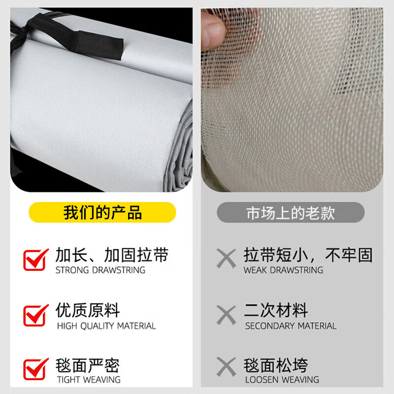 Minggu Fire Blanket Car Fire Blanket New Energy Electric Vehicle Parking Lot Spontaneous Fire Extinguishing Glass Fiber 6*8 Meters CW081054