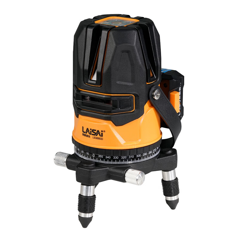Laser laser level high-precision strong light thin line 3 lines 5 lines anti-fall household flat water outdoor special LSG6860D-3 green light three lines standard