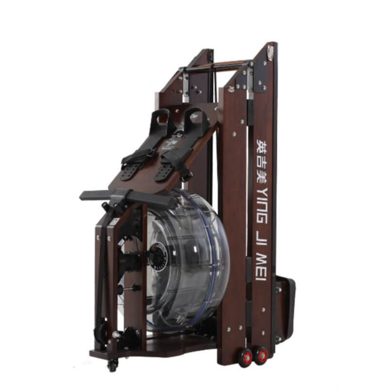 MI Xiaomi Pepper Water Resistance Rowing Machine Commercial Home Gym Solid Wood Boat Folding House of Cards Trainer Special Offer Straight Wood Color + Water Adder/No Electronic Watch