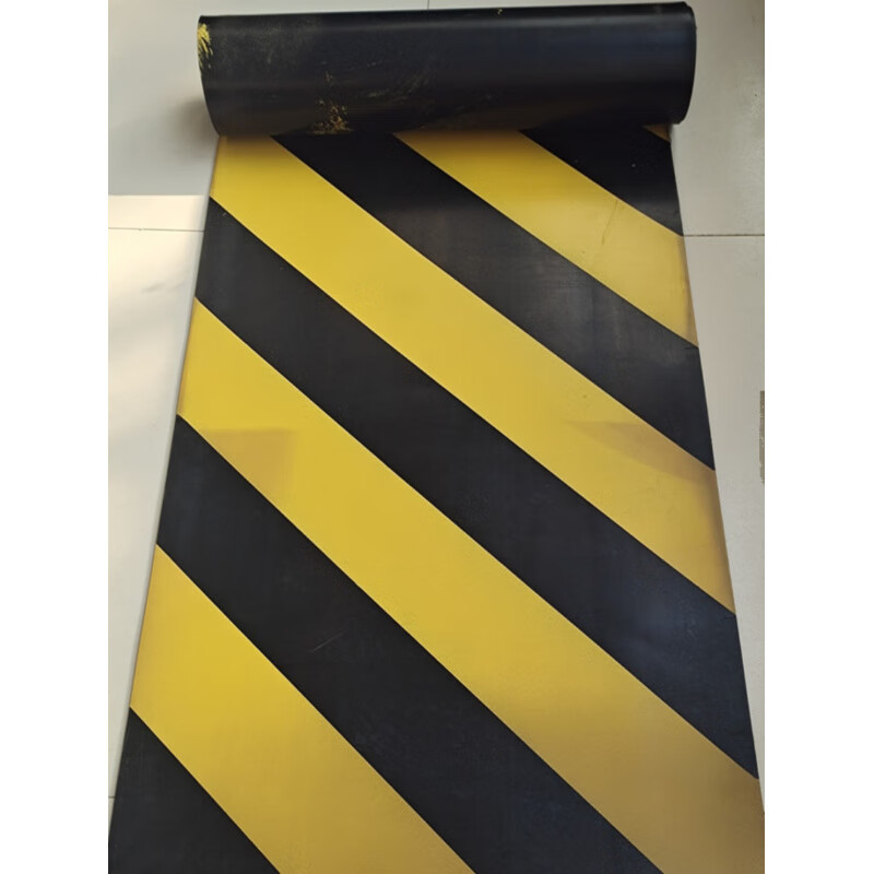 Bingyu warning line rubber sheet zebra crossing rubber mat yellow warning mat fire extinguisher floor mat high voltage insulating mat 3mm 5mm custom size