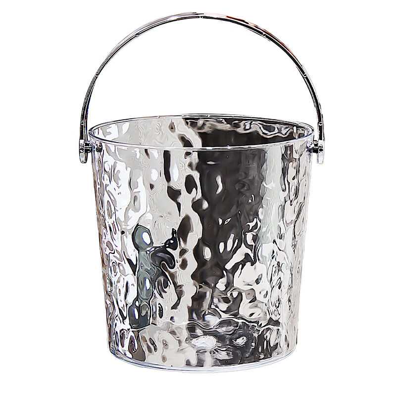 Fanxiang light luxury water ripple thickened transparent ice bucket high-value home commercial ice bucket bar KTV beer bucket ice cubes free ice clip water ripple light luxury ice bucket transparent