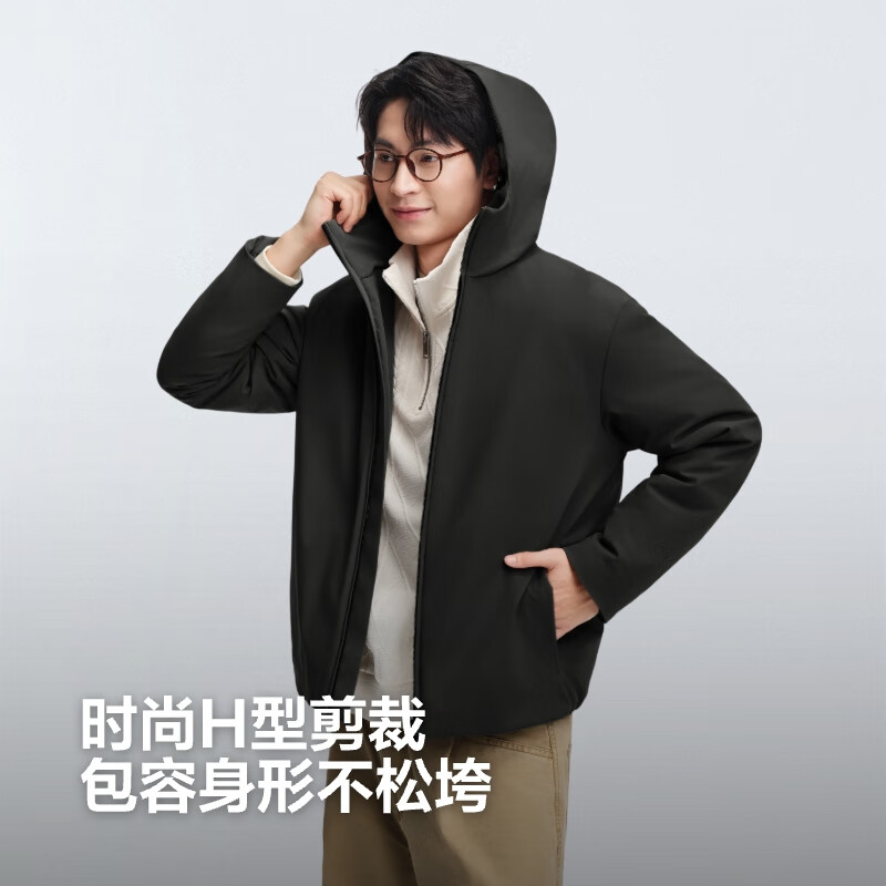 Bosideng 25 Years Down Jacket Men's Autumn and Winter 90 Fleece Thin Hooded Loose Short Liner Commuting Warm Jacket