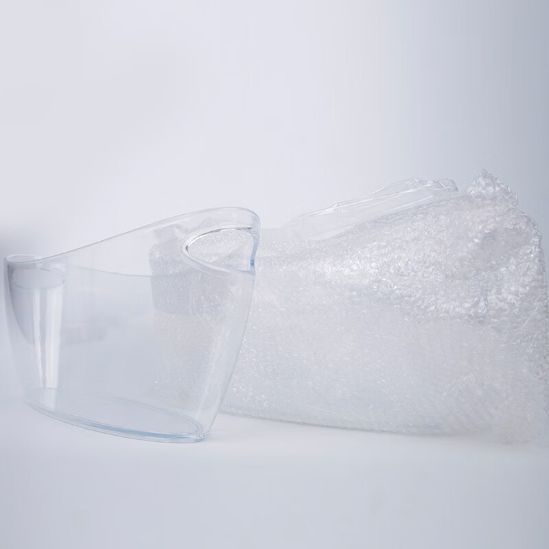 Factory spot plastic transparent boat-shaped champagne bucket flat cocktail ice bucket Yuanbao ice bucket PS material ice wine bucket transparent
