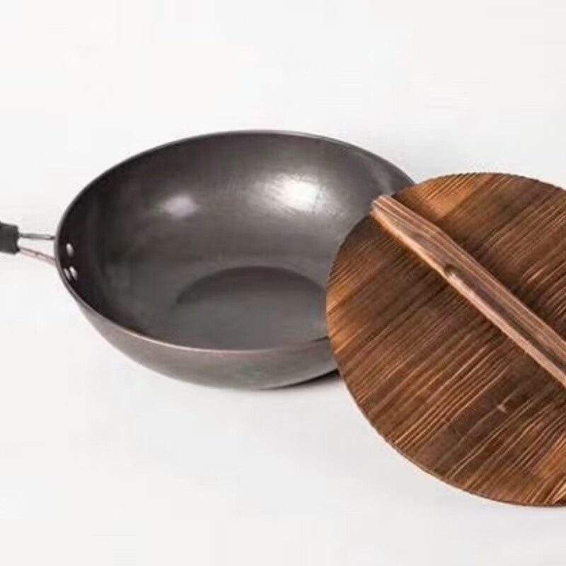 Qinkai wooden pot lid household pure handmade fir pot lid wooden lid water tank lid size casserole old-fashioned pot lid can be customized 52 burnt colors