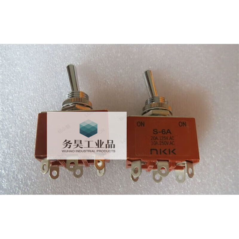 S-6A Japanese NKK toggle switch 6 feet 2 gears rocking head power switch 10A250V aperture 12MM