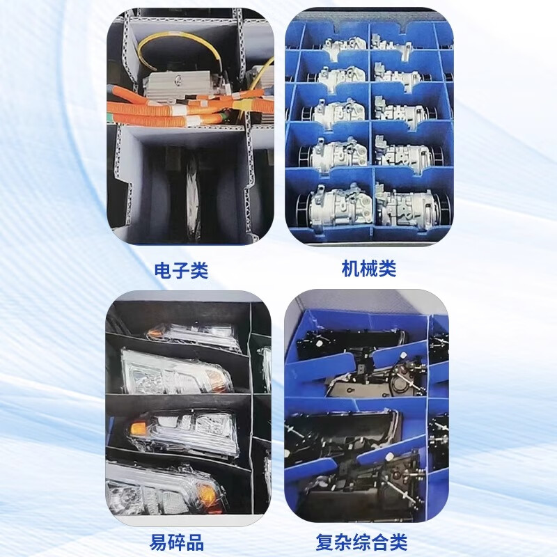 Pp hollow board turnover box plastic corrugated board Wantong board calcium plastic box folding knife card plastic box customization blue contact customer service for customized size