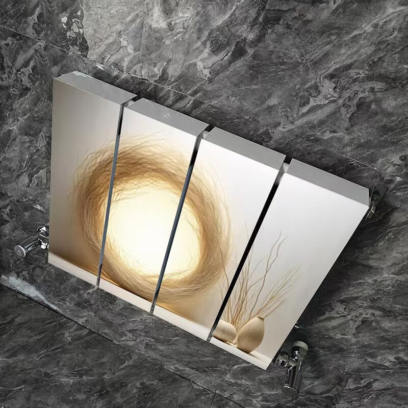 Hongtu radiator household copper-aluminum composite heating surface-mounted vertical ultra-thin new water heating radiator wall-mounted American style double copper tube column width 132 0mm*0 column 1.8m