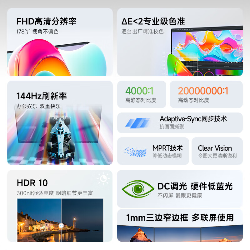 99% new AOC monitor 27-inch 144Hz high refresh office game computer display screen hardware low blue light desktop expansion notebook external expansion screen 27E11FN