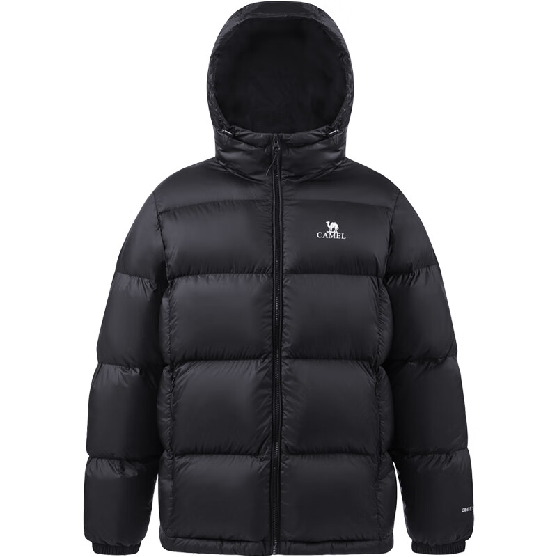 Camel Volcano Down Jacket for Men and Women Winter Hooded Antistatic Duck Down Warm Couple Bread Jacket M34CR07674B