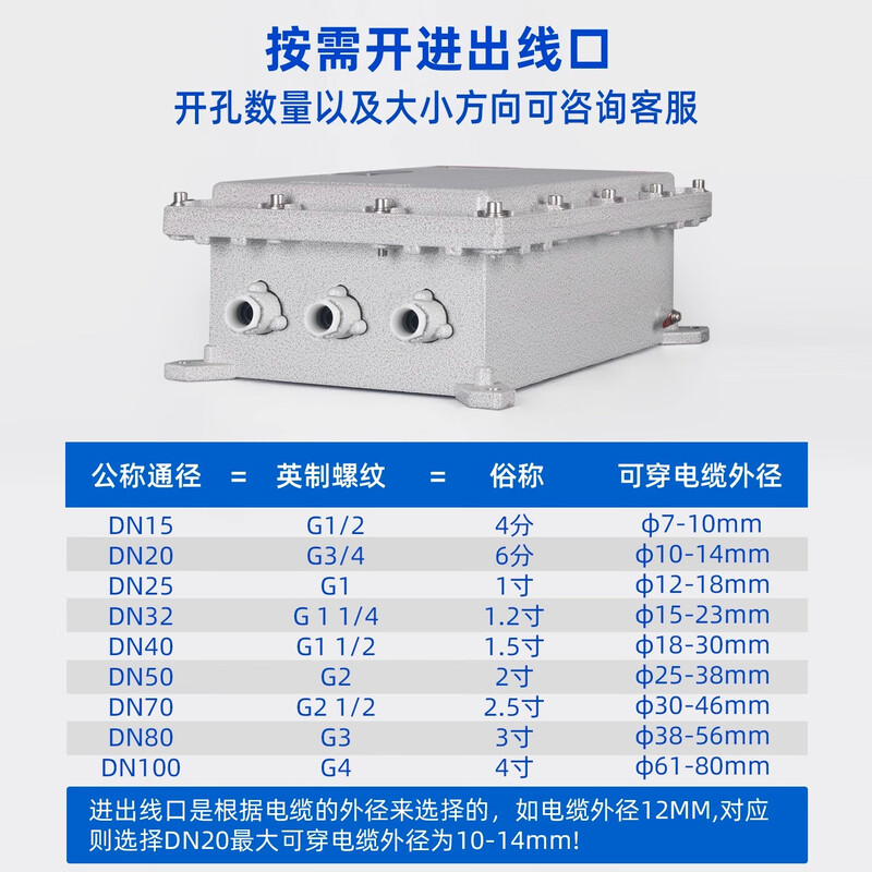 Explosion-proof junction box, distribution box, terminal box, monitoring box, instrument box, inspection box, empty box, operation box, explosion-proof type 300*300*150