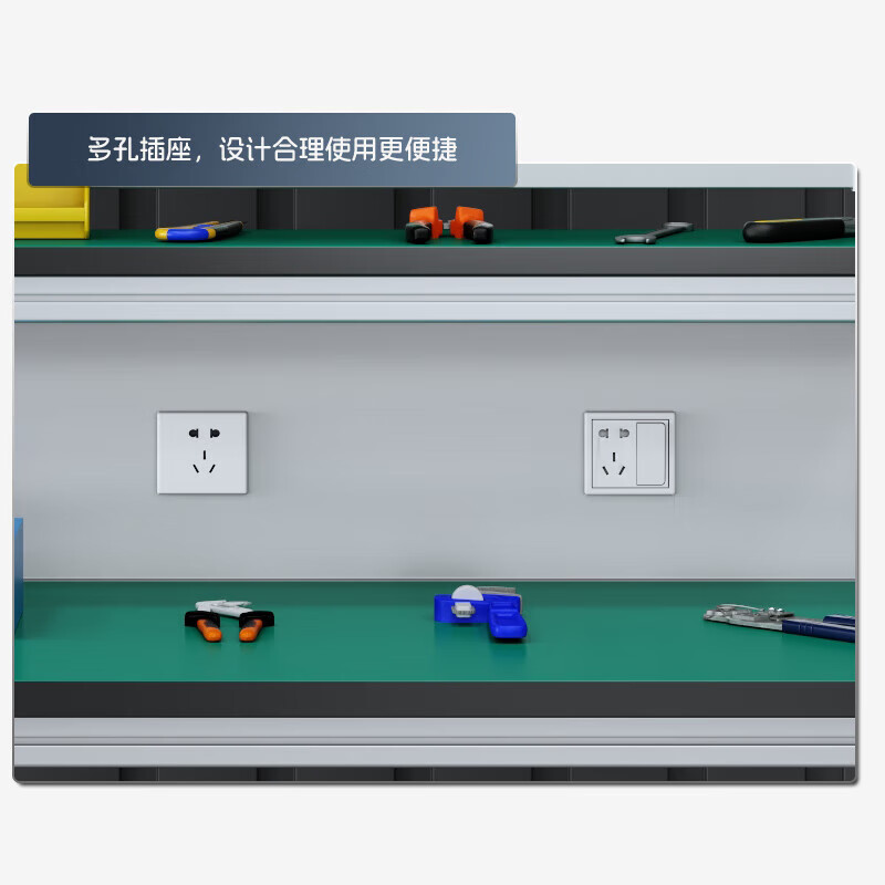 Kegan diy aluminum alloy anti-static workbench aluminum profile operating table computer table workshop factory assembly line assembly table repair table can be customized including accessories 1000*600*1600