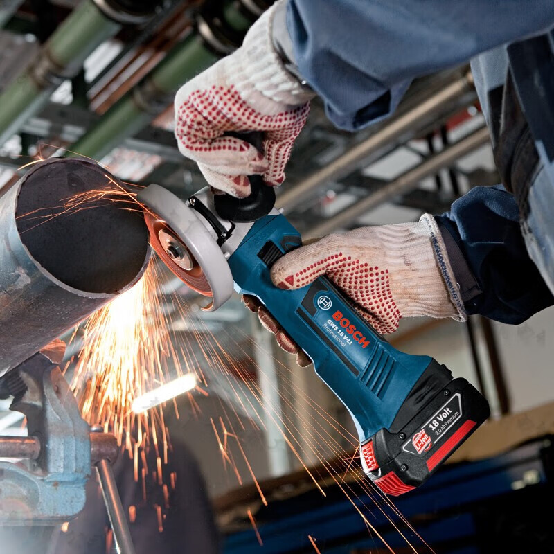 Bosch (BOSCH) brushless rechargeable angle grinder lithium electric cutting machine grinder hand grinder GWS18V-8 5.0 single electric