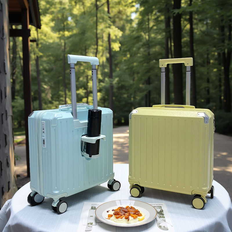 New boarding luggage, lightweight password box, small 20-inch mini travel suitcase, men's and women's boarding trolley case, classic black 20 inches