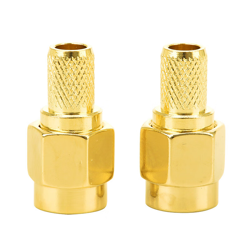 Noran RF connector SMA straight male head SMA-J-3 internal thread inner needle connected to 50-3/RG58/3DFB/LMR200 line SMA-J-3 male head male needle 1 pack