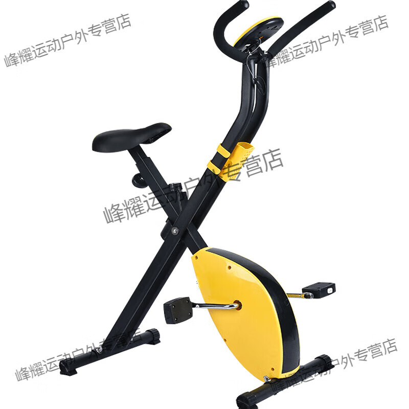 MPPMCK dynamic bicycle exercise bike home bicycle indoor sports bicycle fitness equipment impulse basic model yellow/adjustable cushion/charged