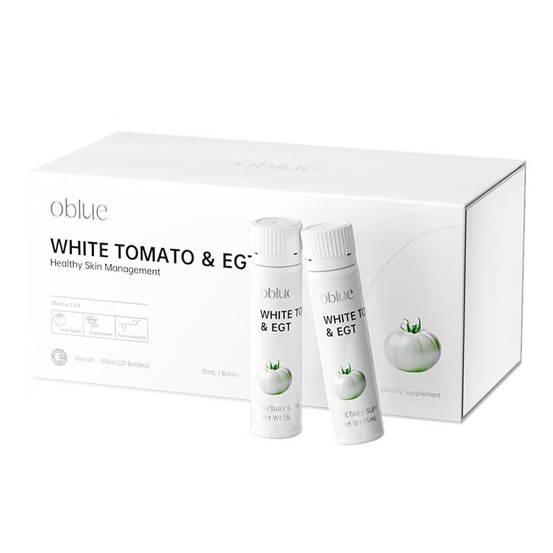 OBLUE American Orinlan White Tomato Whitening Drink Ergothioneine is taken orally for the whole body to brighten, remove yellowing and tighten the skin for women