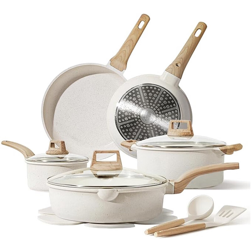 OTHER/Other new products household full set of non-stick kitchen utensils set combination frying pot stew soup steaming pot electric frying pot lid