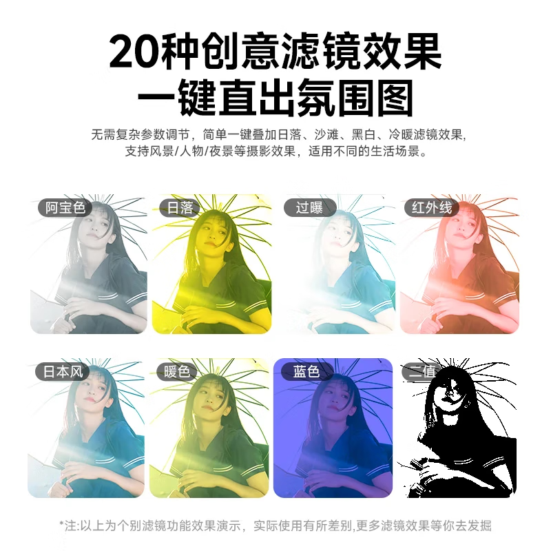 SONGDIAN digital camera front and rear dual camera 6400W high-definition mirrorless camera vlog portable student entry-level camera dc218 white + wide-angle lens 64G memory