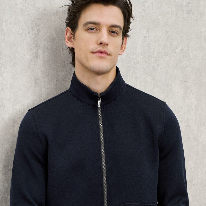 EMZ Ordos wool-containing fabric men's jacket tops warm and antibacterial 25 autumn and winter new style