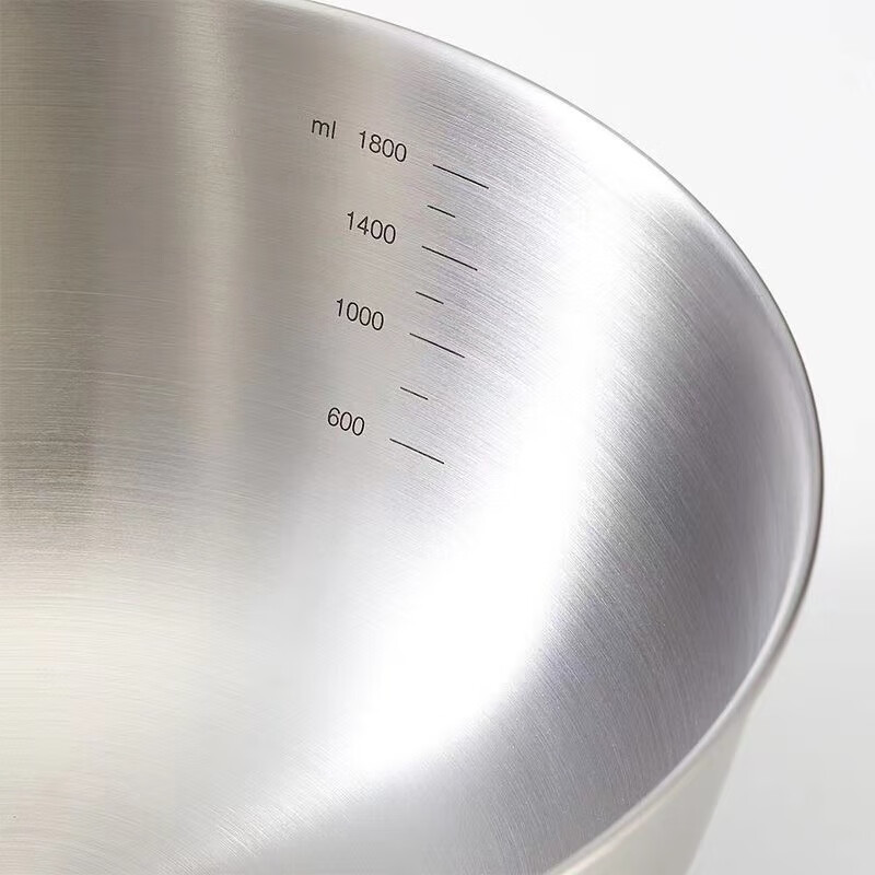 FANCYCHIC316 stainless steel cooking basin bowl for egg and noodle salad cold fruit baking household bowl exported to the United States stainless steel salad basin treatment thin small size 1 pack